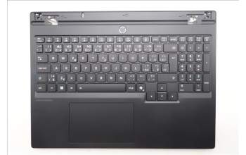 Lenovo 5CB1S75708 C-Cover with keyboard, Czech Slovakian, Eclipse Black, RGB Backlight, Anodizing Sandblasting, UK