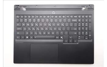 Lenovo 5CB1S75715 C-Cover with keyboard, Greek, Eclipse Black, RGB Backlight, Anodizing Sandblasting, US