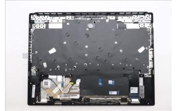 Lenovo 5CB1S75728 C-Cover with keyboard, Switzerland, Eclipse Black, RGB Backlight, Anodizing Sandblasting, UK