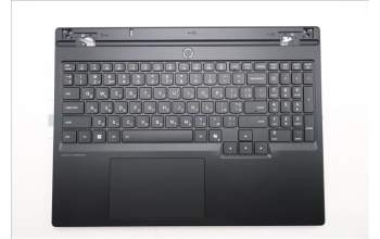 Lenovo 5CB1S75733 C-Cover with keyboard, Ukraine, Eclipse Black, RGB Backlight, Anodizing Sandblasting, US