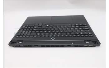 Lenovo 5CB1S75733 C-Cover with keyboard, Ukraine, Eclipse Black, RGB Backlight, Anodizing Sandblasting, US
