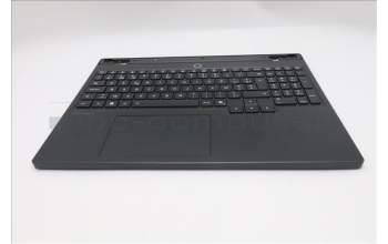Lenovo 5CB1S76589 C-Cover with keyboard, Belgian, Eclipse Black, White Backlight, Anodizing Sandblasting, UK