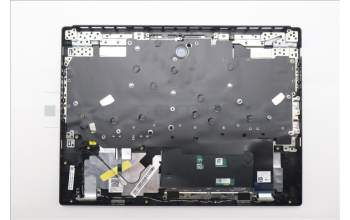 Lenovo 5CB1S76592 C-Cover with keyboard, Czech Slovakian, Eclipse Black, White Backlight, Anodizing Sandblasting, UK