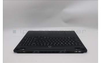 Lenovo 5CB1S76594 C-Cover with keyboard, US English Euro, Eclipse Black, White Backlight, Anodizing Sandblasting, US