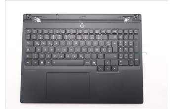 Lenovo 5CB1S76598 C-Cover with keyboard, German, Eclipse Black, White Backlight, Anodizing Sandblasting, UK