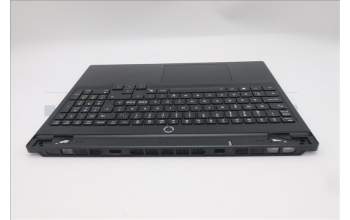 Lenovo 5CB1S76607 C-Cover with keyboard, Nordic, Eclipse Black, White Backlight, Anodizing Sandblasting, UK