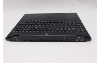Lenovo 5CB1S76612 C-Cover with keyboard, Switzerland, Eclipse Black, White Backlight, Anodizing Sandblasting, UK