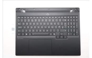 Lenovo 5CB1S76616 C-Cover with keyboard, UK English, Eclipse Black, White Backlight, Anodizing Sandblasting, UK