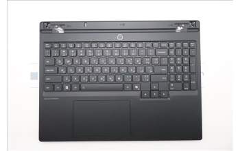Lenovo 5CB1S76648 C-Cover with keyboard, Arabic, Eclipse Black, White Backlight, Painting, US