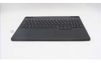 Lenovo 5CB1S76655 C-Cover with keyboard, French, Eclipse Black, White Backlight, Painting, US