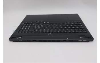 Lenovo 5CB1S76663 C-Cover with keyboard, Italian, Eclipse Black, White Backlight, Painting, UK