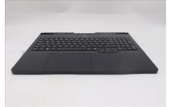 Lenovo 5CB1S76689 C-Cover with keyboard, German, Eclipse Black, White Backlight, UK