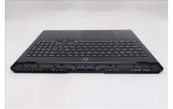 Lenovo 5CB1S76703 C-Cover with keyboard, Switzerland, Eclipse Black, White Backlight, UK