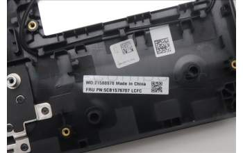 Lenovo 5CB1S76707 C-Cover with keyboard, Ukraine, Eclipse Black, White Backlight, US