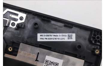 Lenovo 5CB1S76719 C-Cover with keyboard, German, Eclipse Black, RGB Backlight, UK