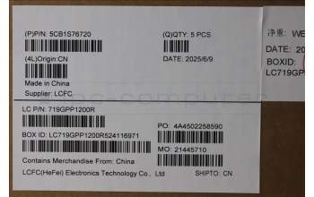 Lenovo 5CB1S76720 C-Cover with keyboard, Greek, Eclipse Black, RGB Backlight, US