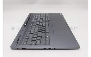 Lenovo 5CB1S82744 C-Cover with keyboard, Russian, Luna Grey, Non-FingerPrint, US