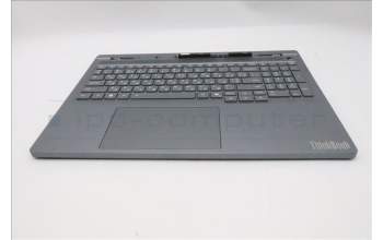 Lenovo 5CB1S82753 C-Cover with keyboard, Ukraine, Luna Grey, Non-FingerPrint, US