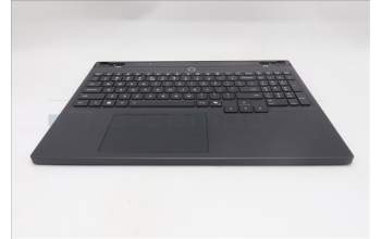 Lenovo 5CB1S82775 C-Cover with keyboard, US English Euro, Eclipse Black, RGB Backlight, Anodizing Sandblasting, US