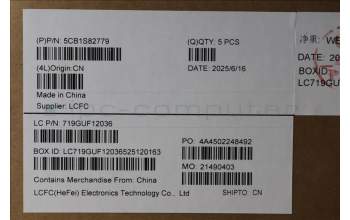 Lenovo 5CB1S82779 C-Cover with keyboard, German, Eclipse Black, RGB Backlight, Anodizing Sandblasting, UK