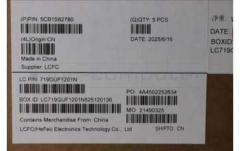 Lenovo 5CB1S82780 C-Cover with keyboard, Greek, Eclipse Black, RGB Backlight, Anodizing Sandblasting