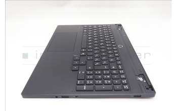 Lenovo 5CB1S82782 C-Cover with keyboard, Hungarian, Eclipse Black, RGB Backlight, Anodizing Sandblasting