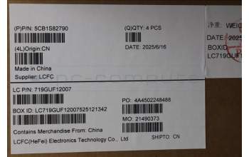 Lenovo 5CB1S82790 C-Cover with keyboard, Russian, Eclipse Black, RGB Backlight, Anodizing Sandblasting, US