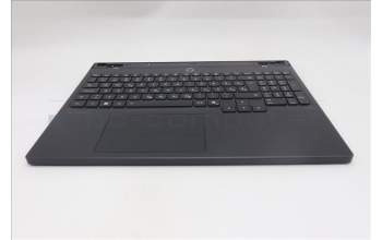 Lenovo 5CB1S82791 C-Cover with keyboard, Slovenian, Eclipse Black, RGB Backlight, Anodizing Sandblasting, UK
