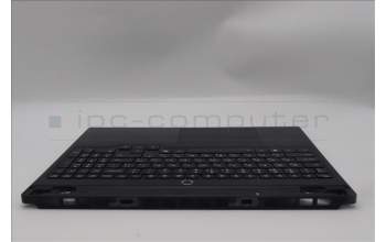 Lenovo 5CB1S82828 C-Cover with keyboard, Ukraine, Eclipse Black, RGB Backlight, Anodizing Sandblasting, US