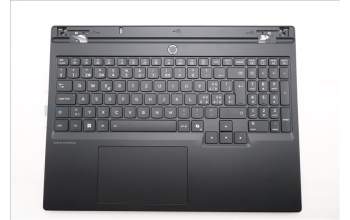 Lenovo 5CB1S82853 C-Cover with keyboard, Switzerland, Eclipse Black, Anodizing Sandblasting, UK