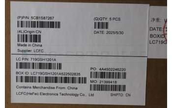 Lenovo 5CB1S87267 C-Cover with keyboard, English, Eclipse Black, RGB Backlight, US