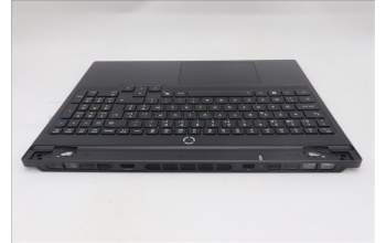 Lenovo 5CB1S89873 C-Cover with keyboard, Belgian, Eclipse Black, RGB Backlight, Anodizing Sandblasting, UK