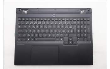 Lenovo 5CB1S89876 C-Cover with keyboard, Czech Slovakian, Eclipse Black, RGB Backlight, Anodizing Sandblasting, UK