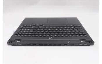 Lenovo 5CB1S89882 C-Cover with keyboard, German, Eclipse Black, RGB Backlight, Anodizing Sandblasting, UK