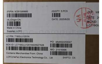 Lenovo 5CB1S89885 C-Cover with keyboard, Hungarian, Eclipse Black, RGB Backlight, Anodizing Sandblasting