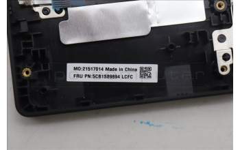 Lenovo 5CB1S89894 C-Cover with keyboard, Slovenian, Eclipse Black, RGB Backlight, Anodizing Sandblasting