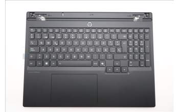 Lenovo 5CB1S89895 C-Cover with keyboard, Spanish, Eclipse Black, RGB Backlight, Anodizing Sandblasting, UK
