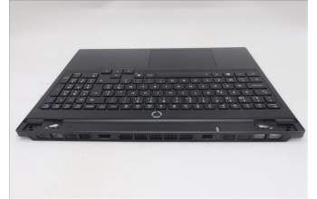 Lenovo 5CB1S89903 C-Cover with keyboard, Belgian, Eclipse Black, White Backlight, Anodizing Sandblasting, UK