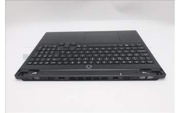 Lenovo 5CB1S89930 C-Cover with keyboard, UK English, Eclipse Black, White Backlight, Anodizing Sandblasting, UK
