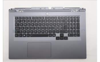 Lenovo 5CB1S90394 C-Cover with keyboard, Nordic, Luna Grey, White Backlight, UK