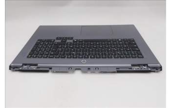 Lenovo 5CB1S90395 C-Cover with keyboard, French, Luna Grey, White Backlight