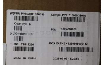 Lenovo 5CB1S90396 C-Cover with keyboard, German, Luna Grey, White Backlight, UK