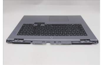 Lenovo 5CB1S90396 C-Cover with keyboard, German, Luna Grey, White Backlight, UK
