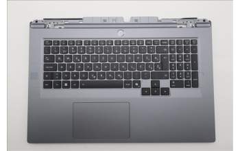 Lenovo 5CB1S90401 C-Cover with keyboard, Slovenian, Luna Grey, White Backlight, UK