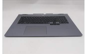 Lenovo 5CB1S90408 C-Cover with keyboard, English, Luna Grey, RGB Backlight, US