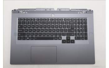 Lenovo 5CB1S90410 C-Cover with keyboard, US English Euro, Luna Grey, RGB Backlight, US