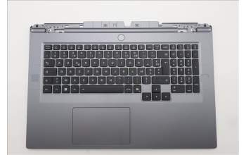 Lenovo 5CB1S90425 C-Cover with keyboard, French, Luna Grey, RGB Backlight, US