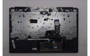 Lenovo 5CB1S90429 C-Cover with keyboard, Belgian, Luna Grey, RGB Backlight, UK