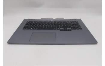 Lenovo 5CB1S90429 C-Cover with keyboard, Belgian, Luna Grey, RGB Backlight, UK
