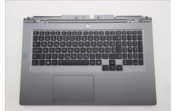 Lenovo 5CB1S90431 C-Cover with keyboard, Slovenian, Luna Grey, RGB Backlight, UK